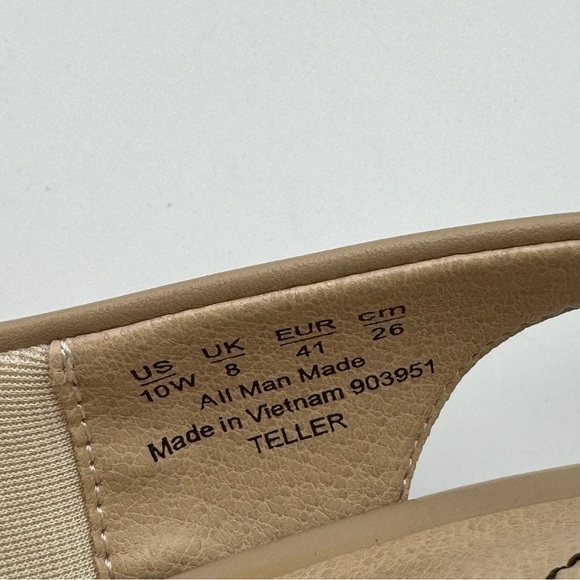 LifeStride Teller Taupe Peep Toe Heels Sz 10W - Picture 6 of 7